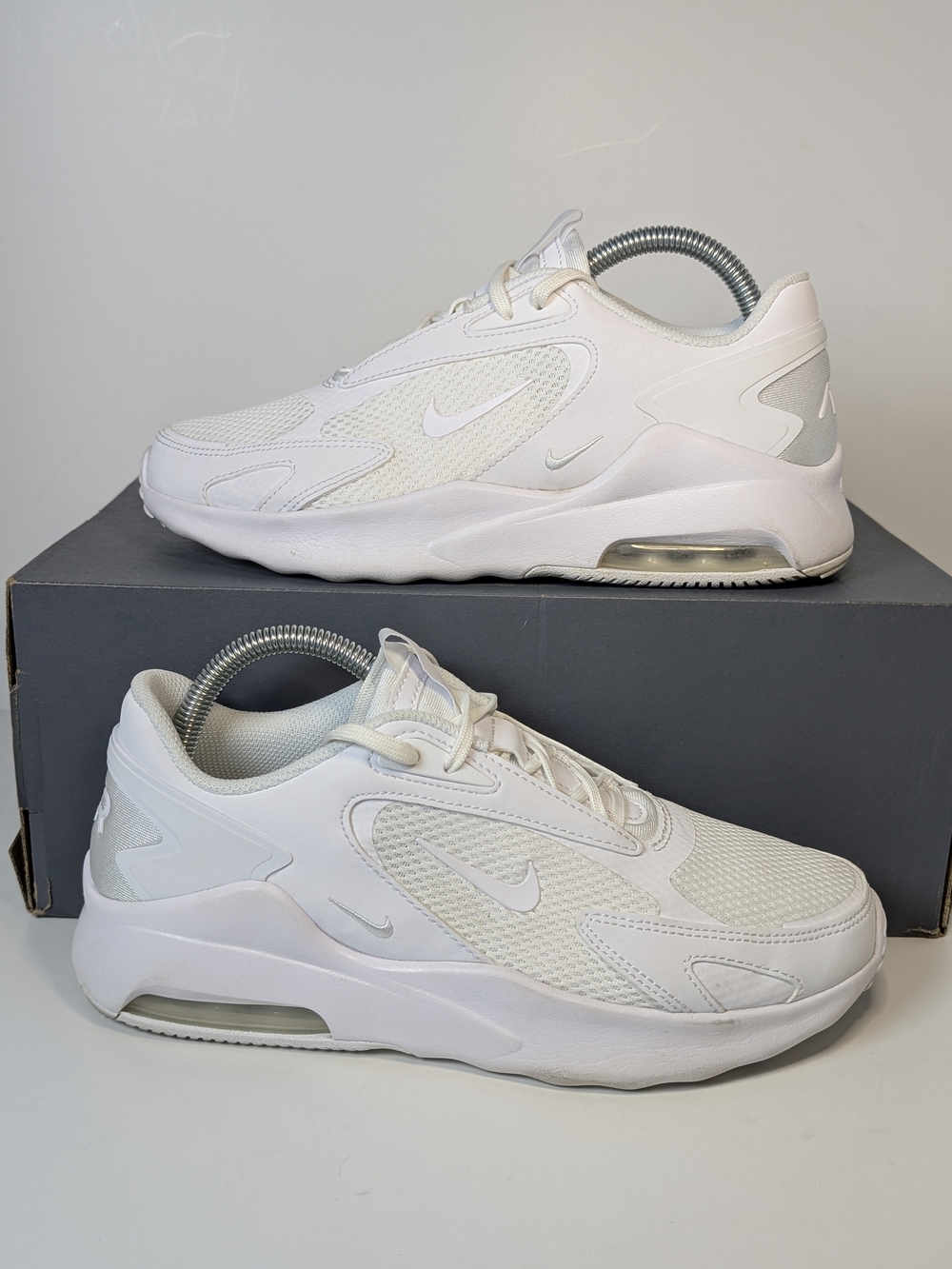 Nike Air Max Bolt Triple White Women's Size 8 Sneakers